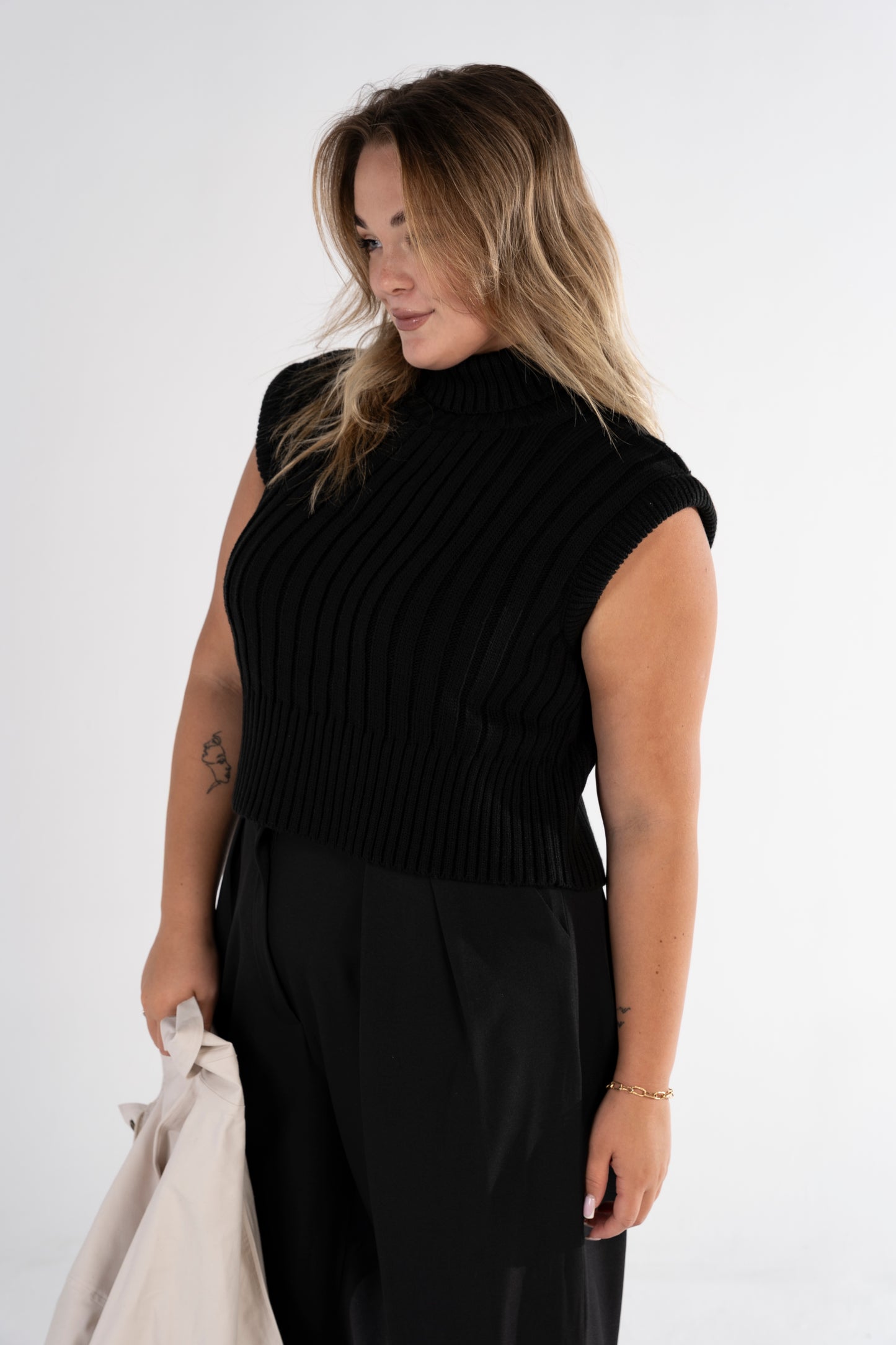 The Turtleneck Sleeveless Sweater