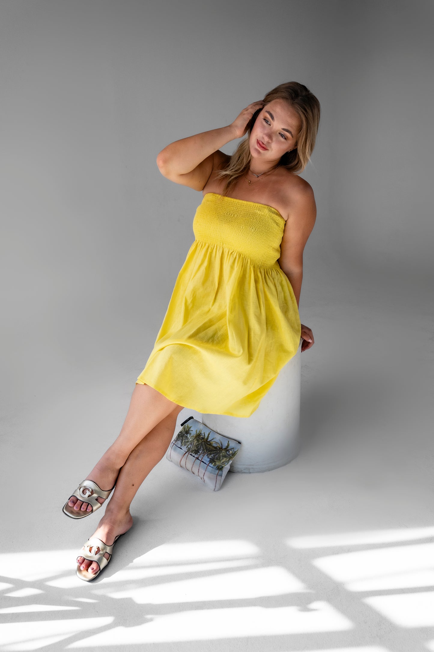 Marigold Smock Linen dress