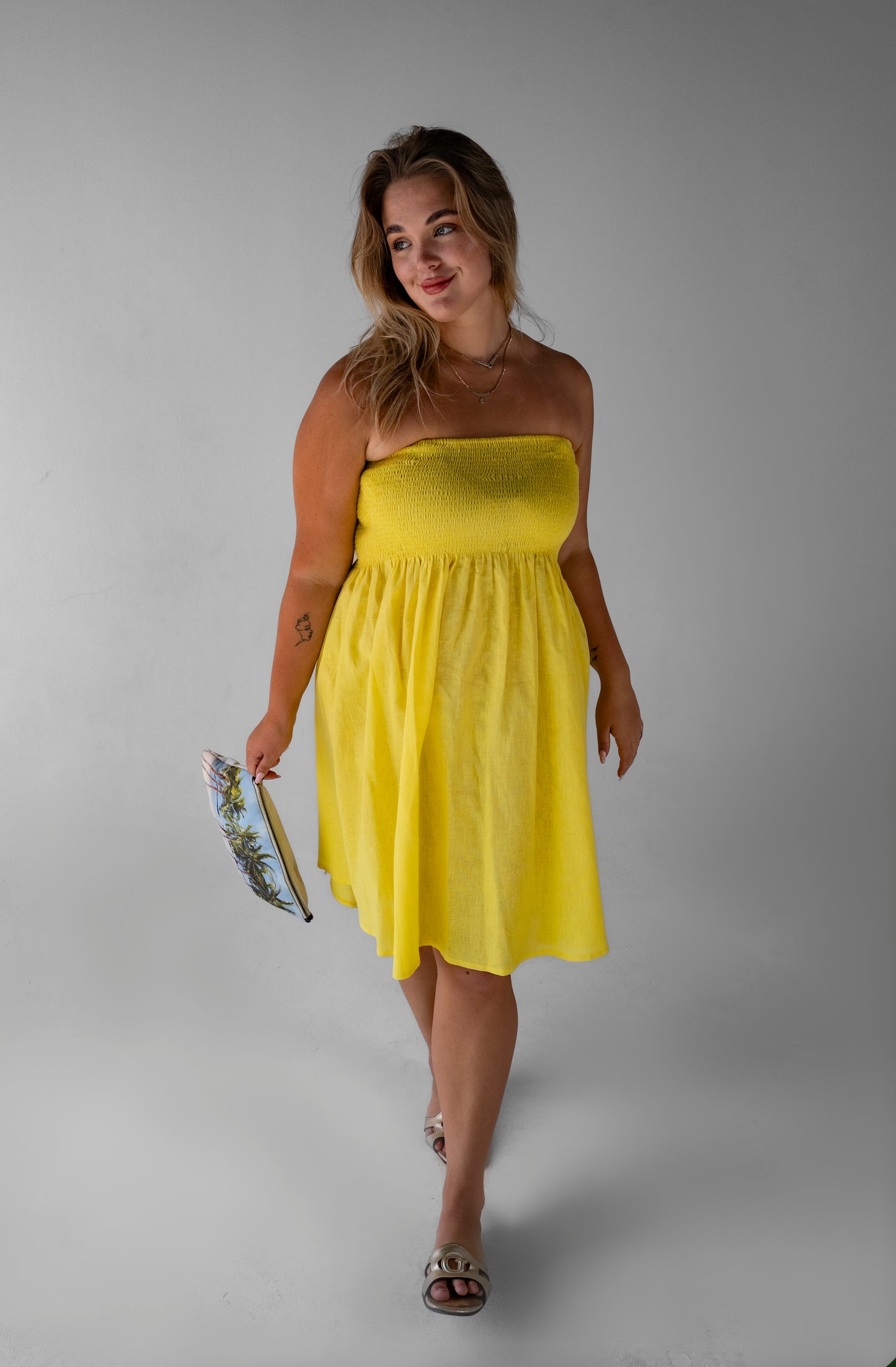 Marigold Smock Linen dress