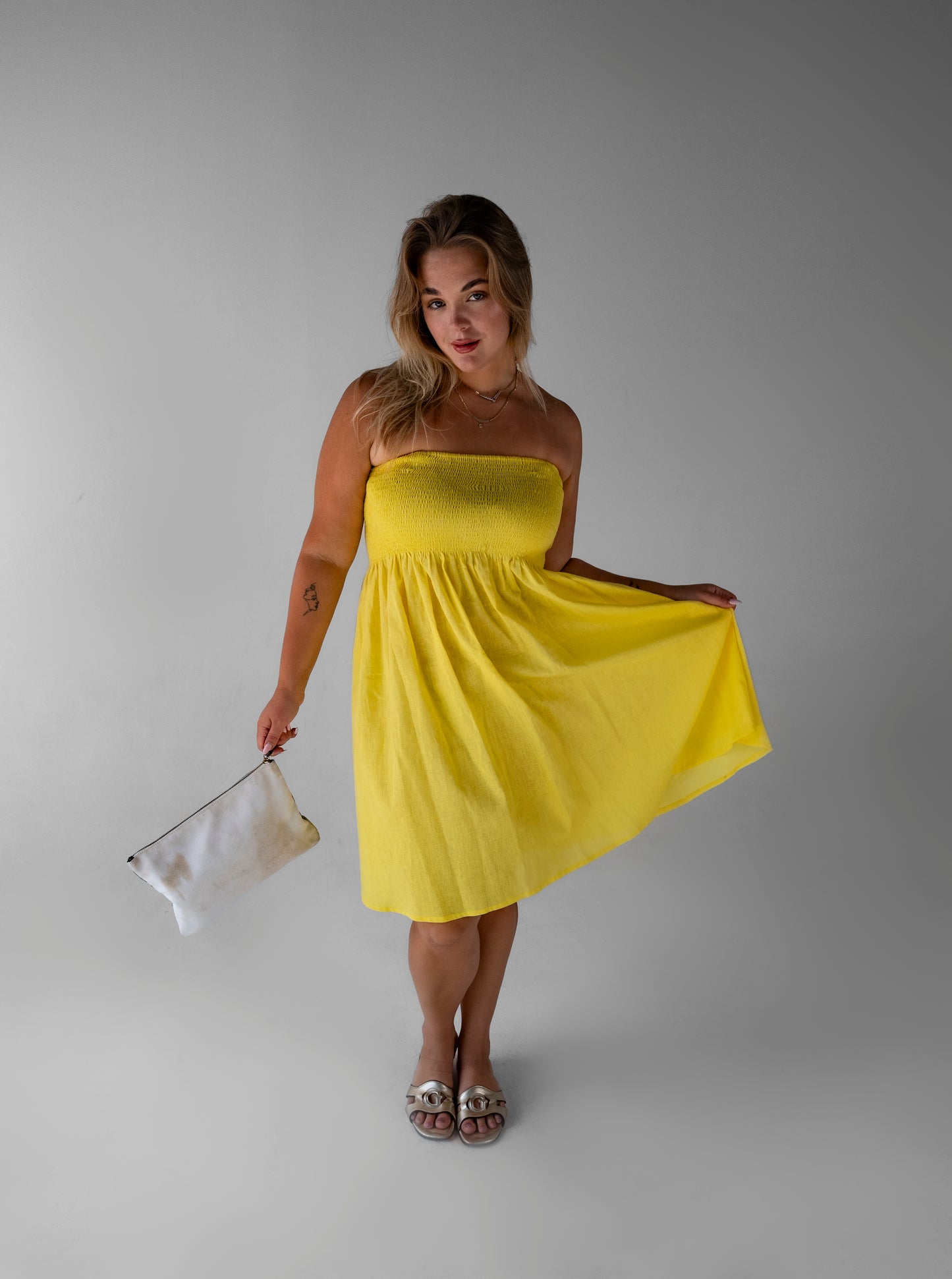 Marigold Smock Linen dress