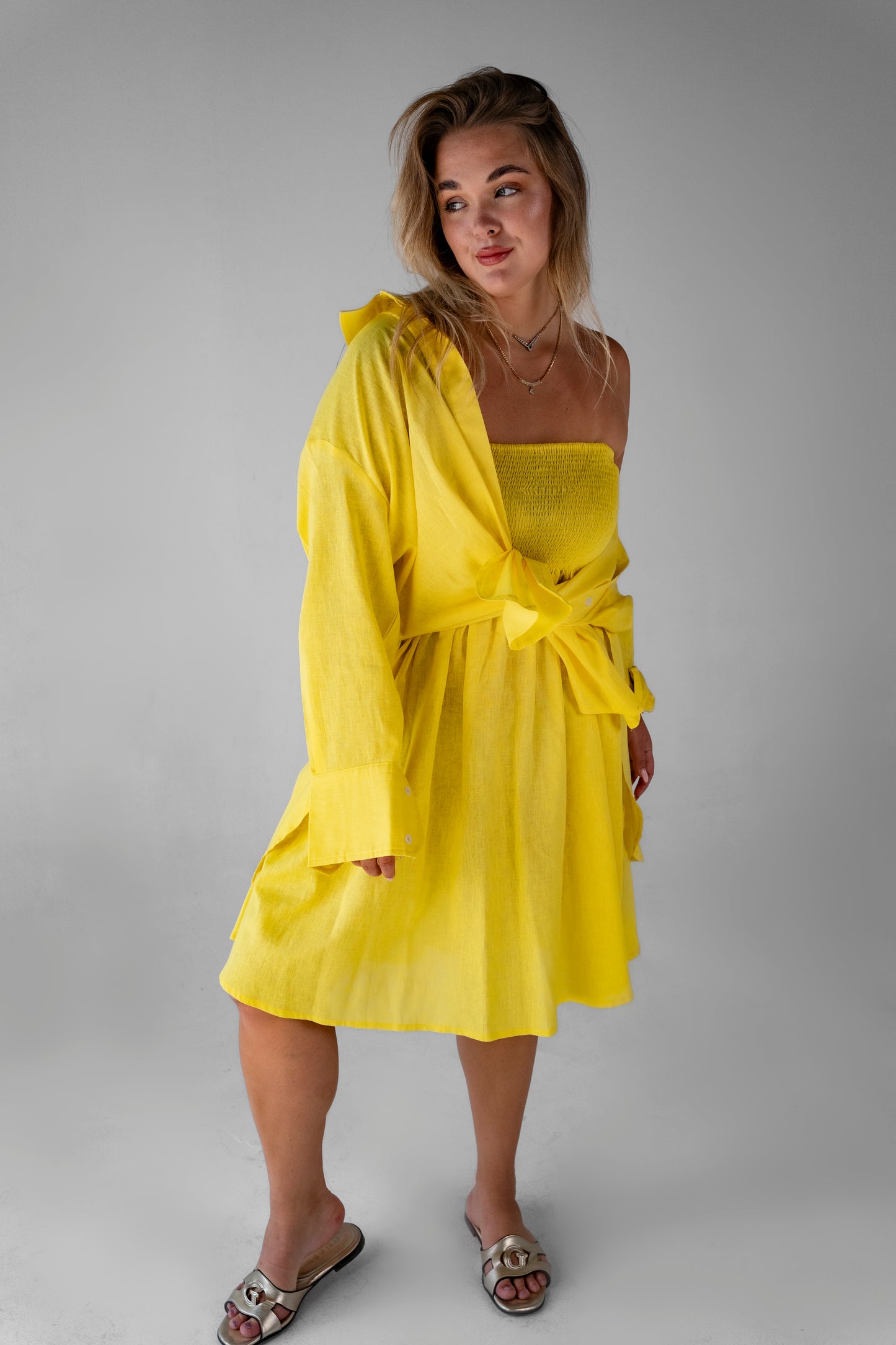 Marigold Orchard Linen Shirt