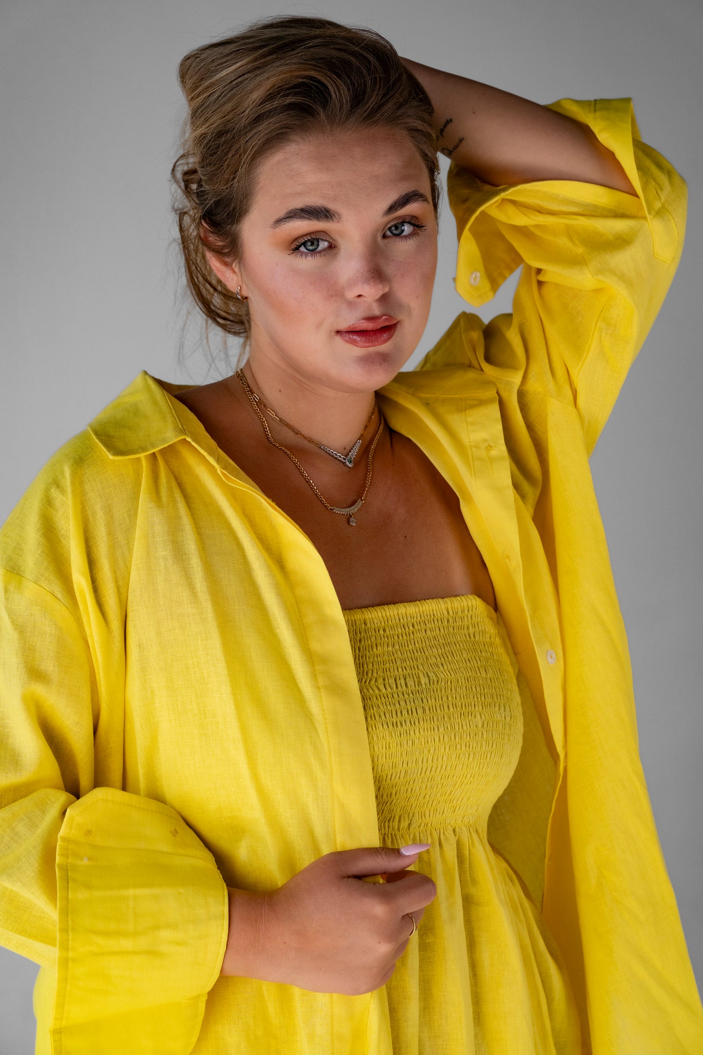Marigold Orchard Linen Shirt