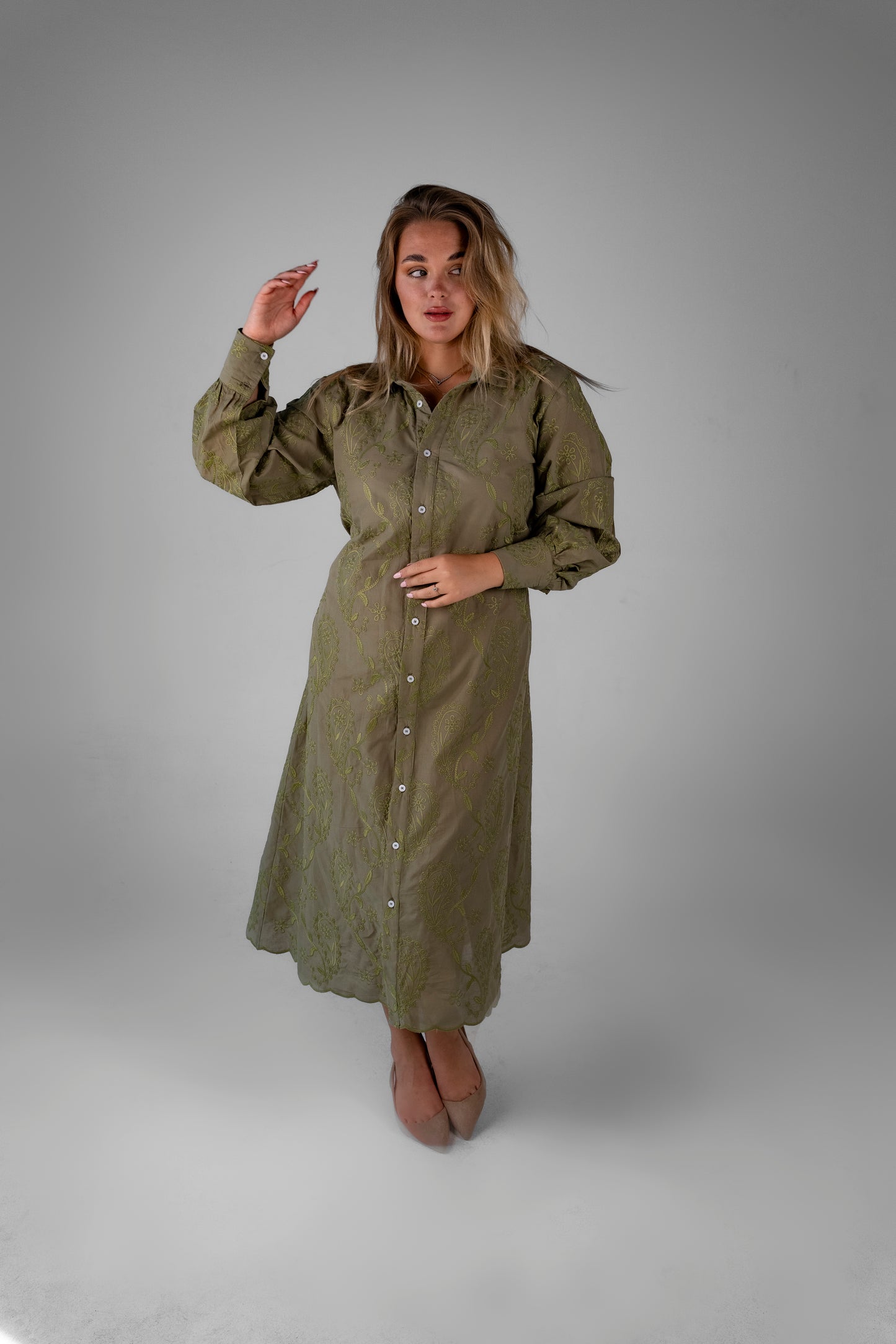 Sage Petals Dress