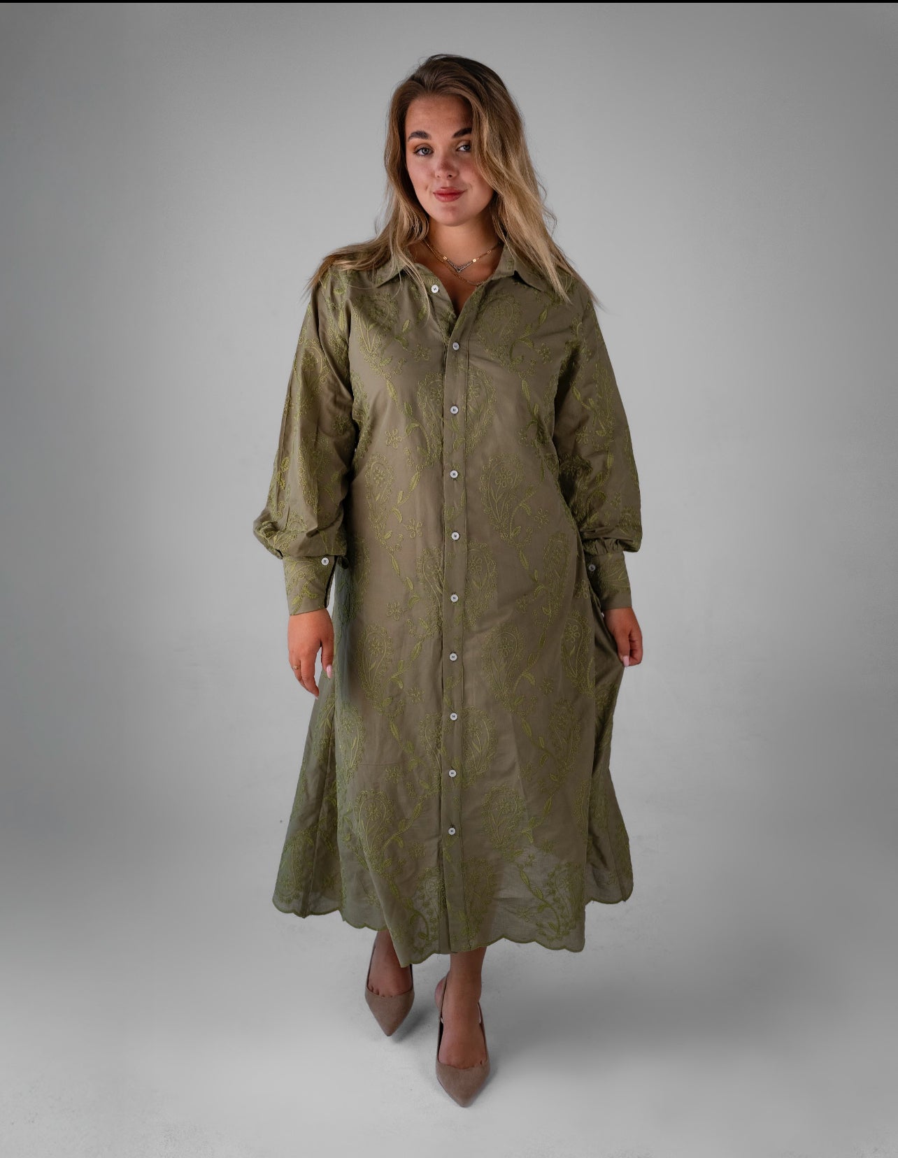 Sage Petals Dress