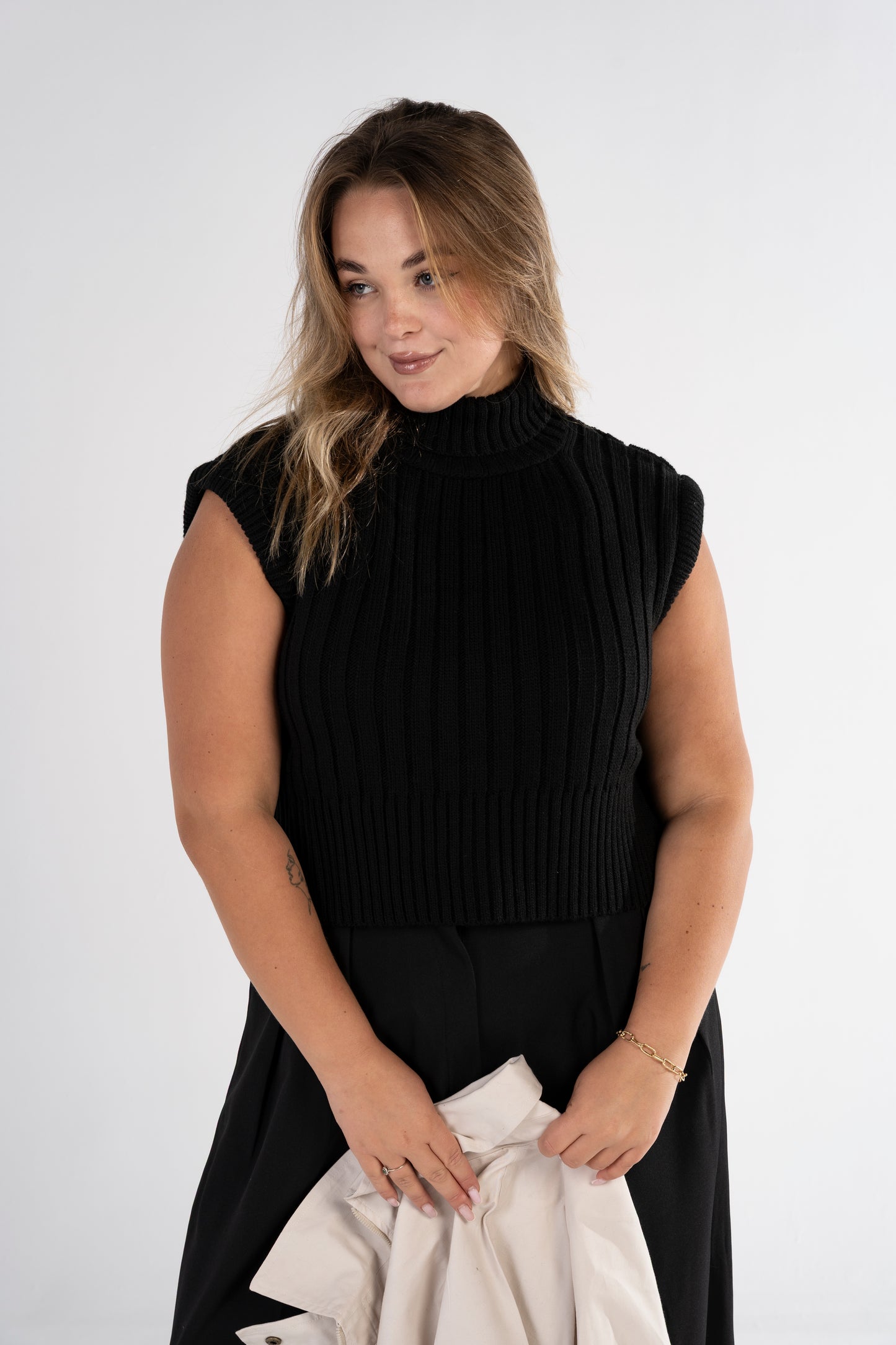 The Turtleneck Sleeveless Sweater