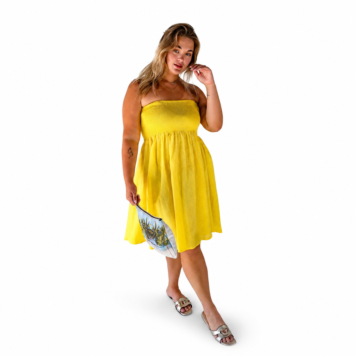 Marigold Smock Linen dress