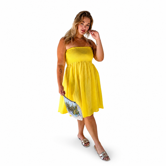Marigold Smock Linen dress