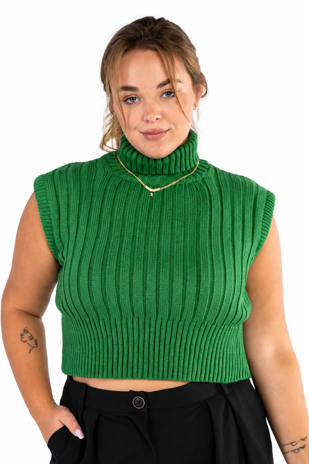 The Turtleneck Sleeveless Sweater