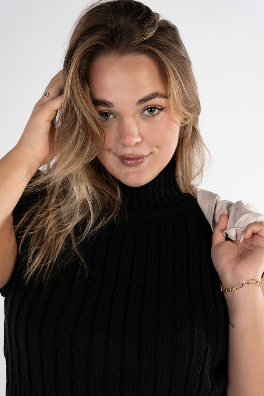 The Turtleneck Sleeveless Sweater