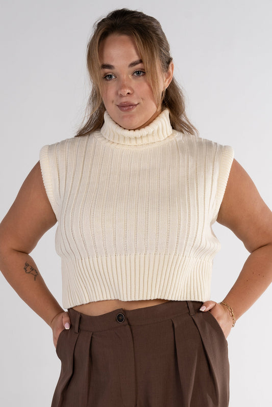 The Turtleneck Sleeveless Sweater