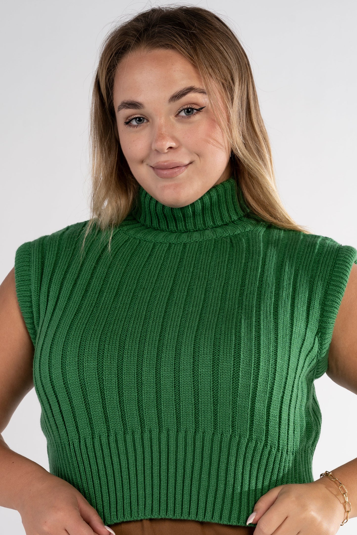 The Turtleneck Sleeveless Sweater