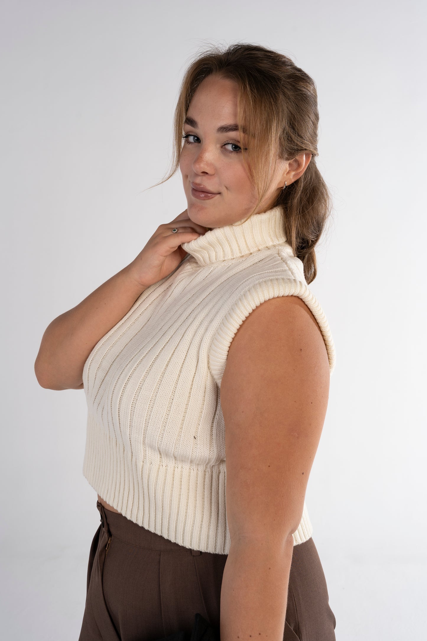 The Turtleneck Sleeveless Sweater