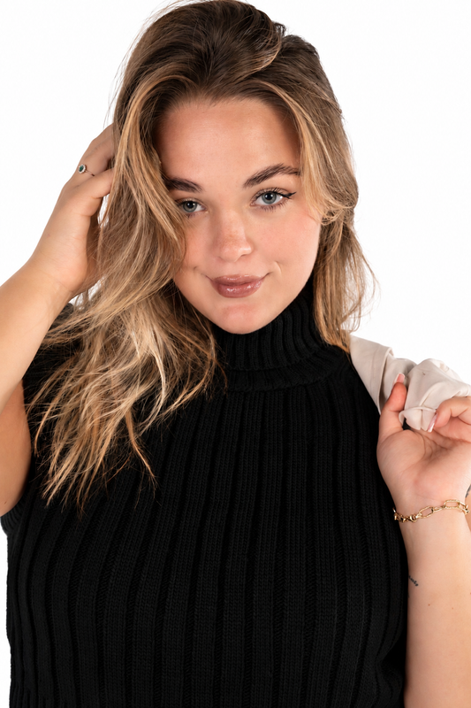 The Turtleneck Sleeveless Sweater