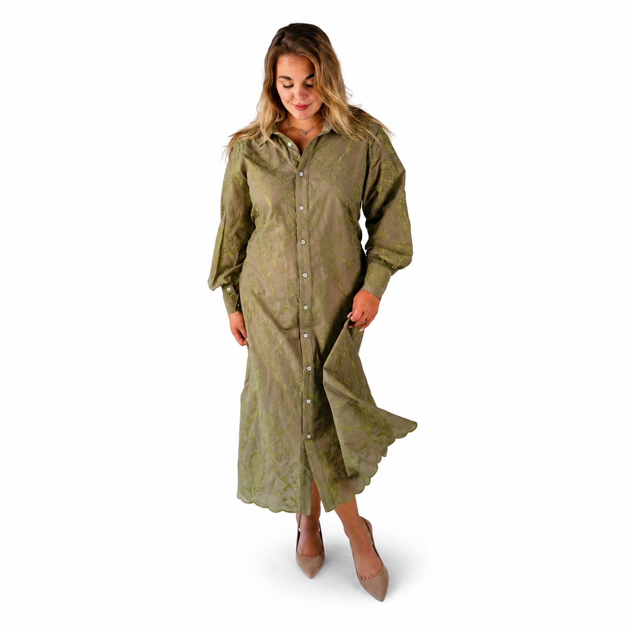 Sage Petals Dress
