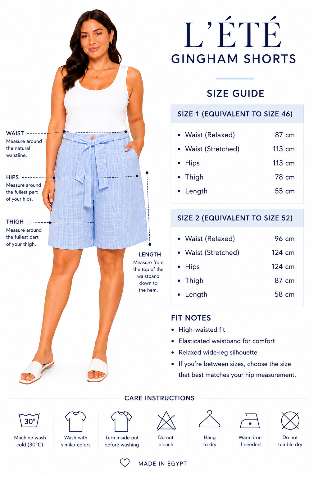 L’Été Gingham Shorts