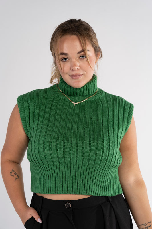 The Turtleneck Sleeveless Sweater