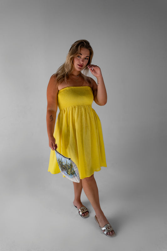 Marigold Smock Linen dress