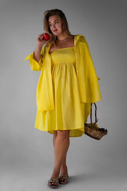 Marigold Orchard Linen Shirt