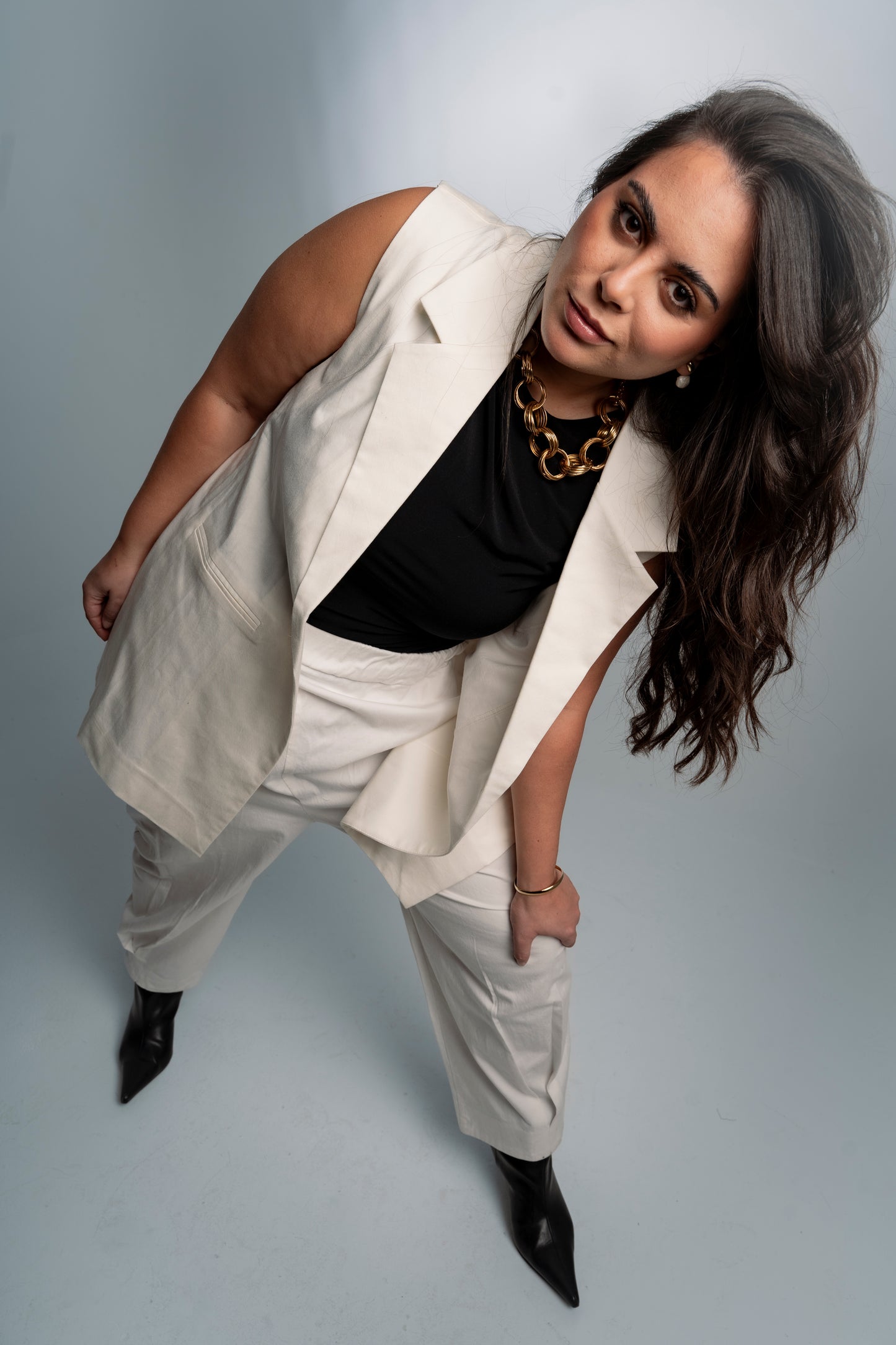 IVORY DUNE CARROT PANTS