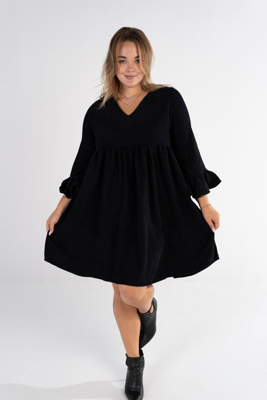NOIR PLUSH DRESS
