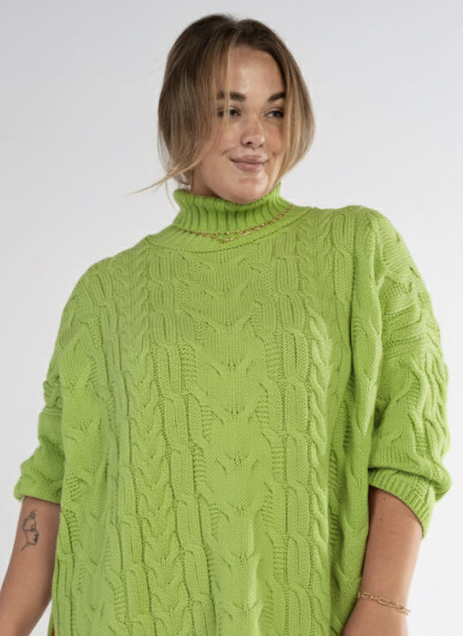 Heirloom Weave Jumper in "Kelly Green"