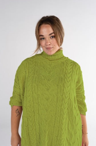 Heirloom Weave Jumper in "Kelly Green"