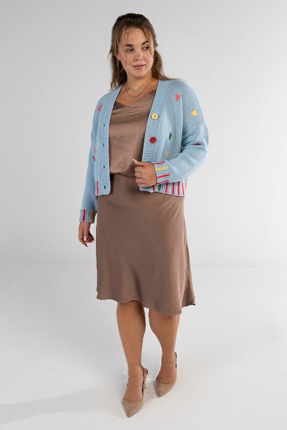 The Light Blue Pattern knit