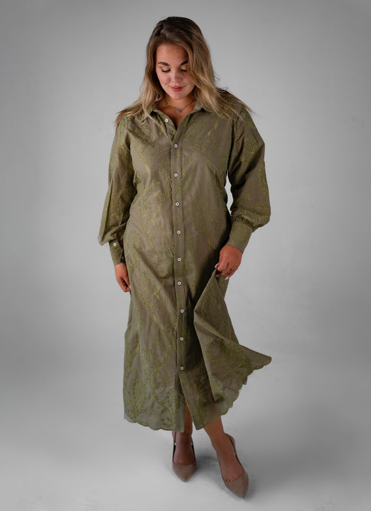 Sage Petals Dress
